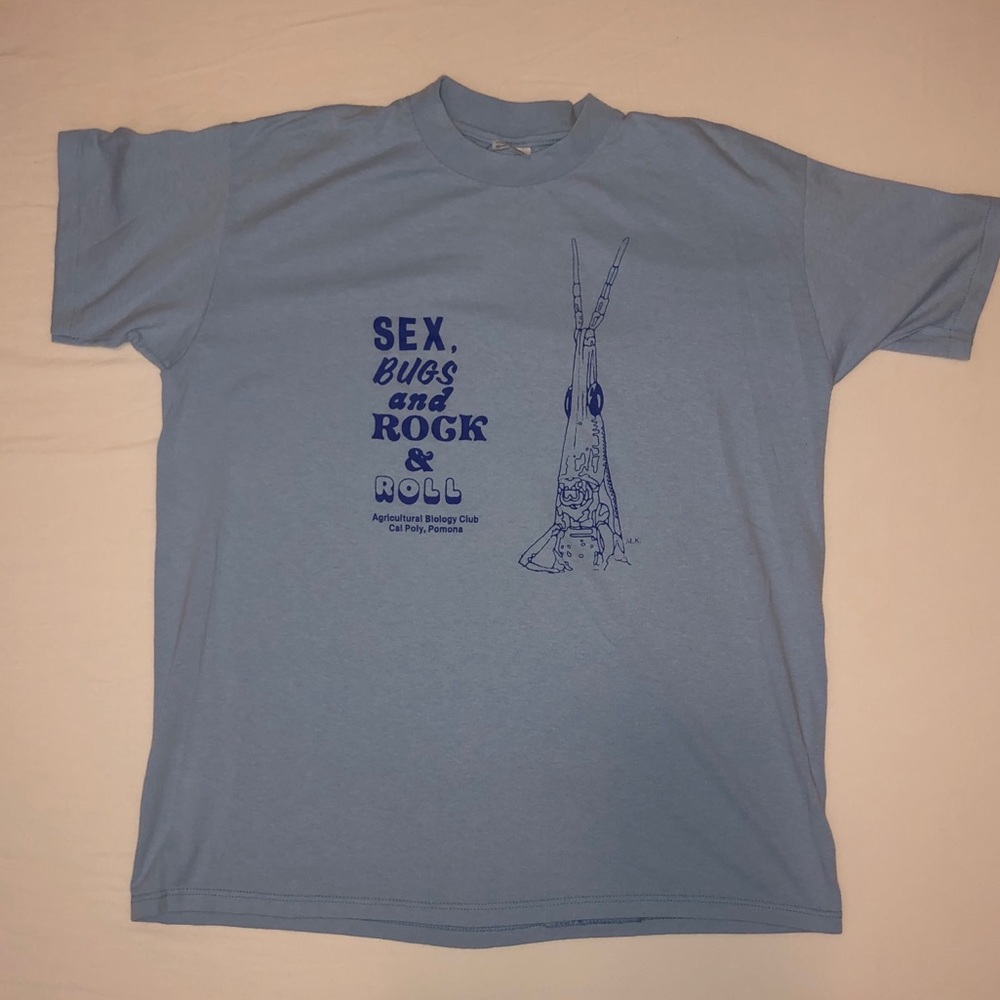 Vintage 80s Graphic Tee Sex, Bugs and Rock & Roll